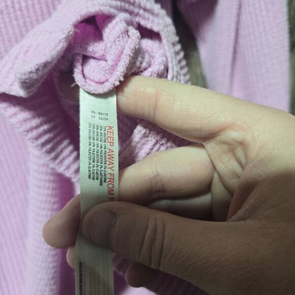Daily Practice by Anthropologie Big Sky Boatneck Pullover Sweatshirt Pink - Picture 6 of 6